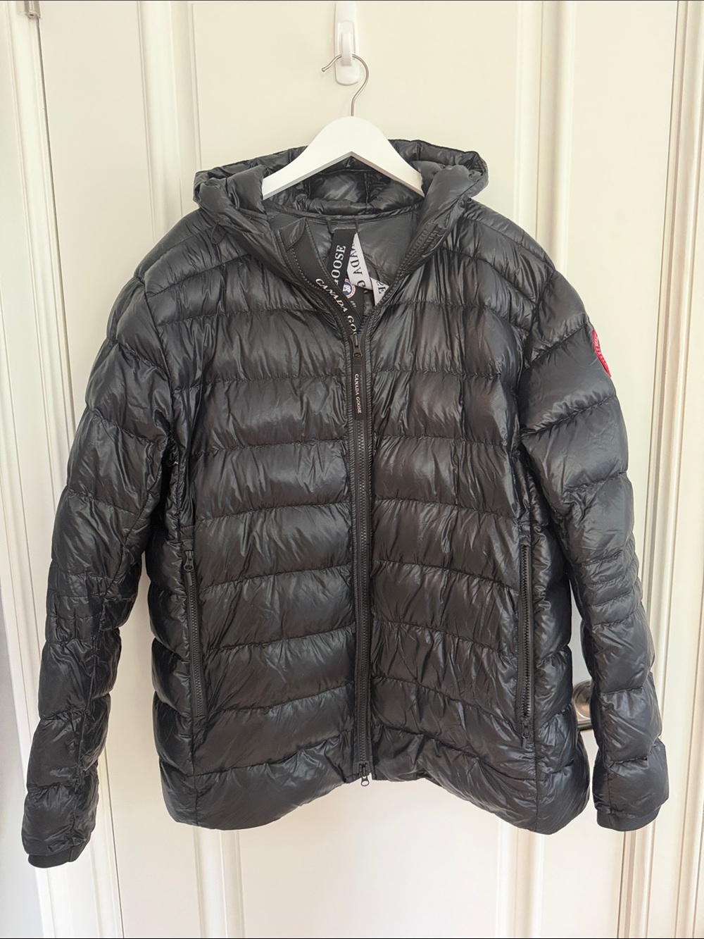 Canada Goose Black Hooded Puffer Jacket